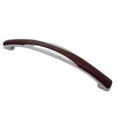 RAB Megna 160mm Zinc Walnut Wardrobe Pull Handle (Pack of 4)