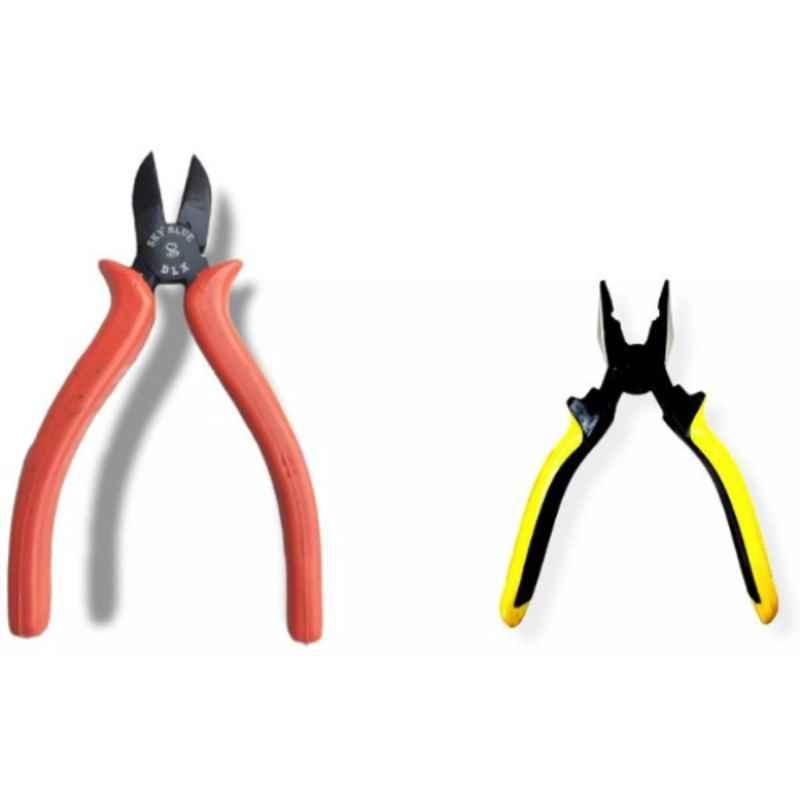 Sky Blue 2 Pcs 7.8 inch Lineman Plier Combo, SBE_PLIER_COMBO_MOD_00814