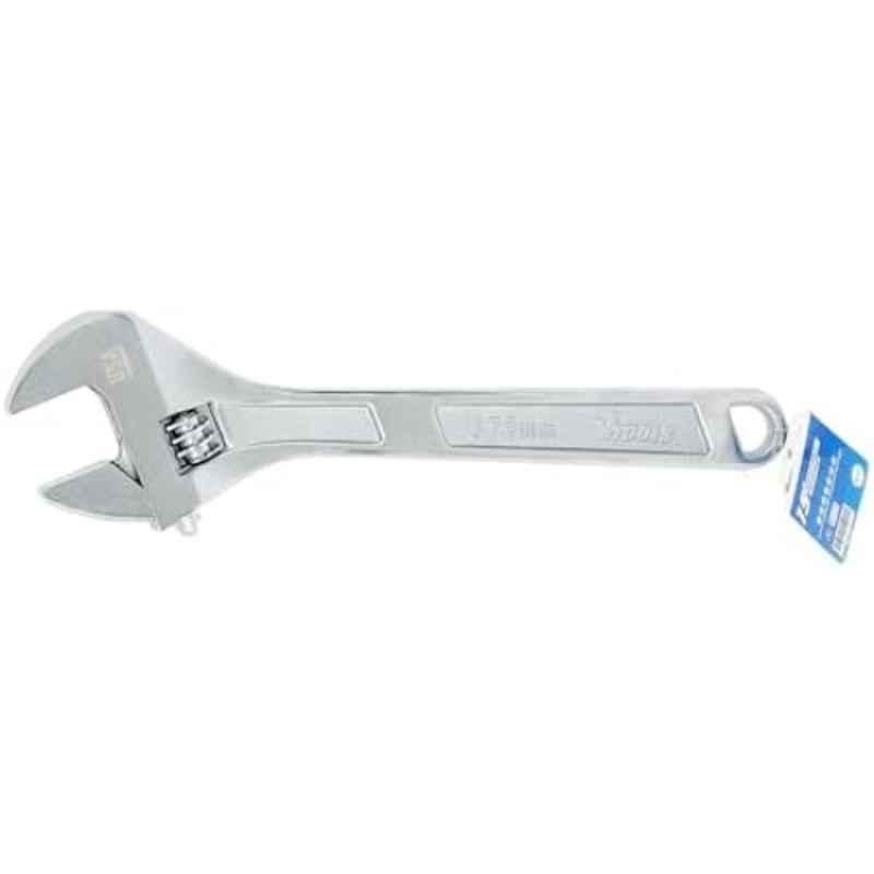 VTOOLS 15 inch 43mm Carbon Steel Silver Chrome Finish Adjustable Wrench, VT2235