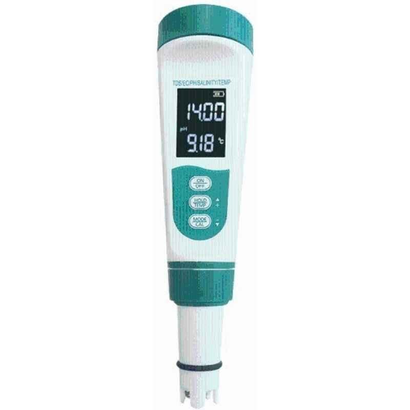Kerro 5-in-1 PH/TDS/Salinity/EC/Temp pH Tester for Saltwater, Aquarium & Swimming Pool