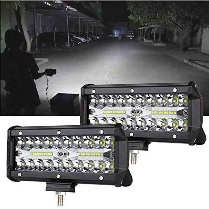 JBRIDERZ 120W White LED Bar Work Light for Bikes & Cars