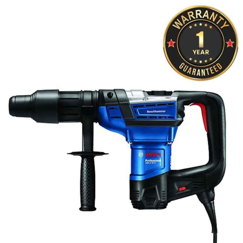 Bosch GBH 5-40 D 1100W Heavy Duty Professional Rotary Hammer Drill with SDS Max & 1 Year Warranty