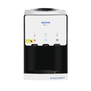 Voltas Mini Magic Spring TT 5 Litre White & Black Water Dispenser with Three Temperature Tap & Compact Design
