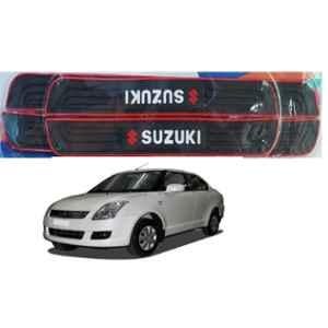 SureStrive 4 Pcs PVC & Rubber Black Car Door Sill Plate Set for Maruti Suzuki Swift Dzire Type-1 All Model