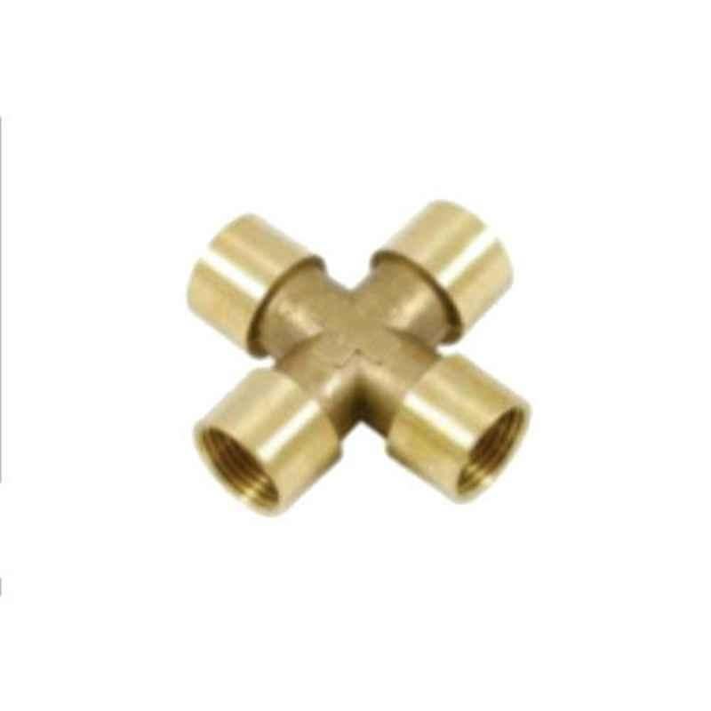SFI 3/4 inch Brass Female Cross for Pneumatic Pipe Fitting