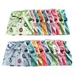 Fastgear Cloth Multicolour Tie Strip Diaper for New Born Baby, FG650 (Pack of 4)