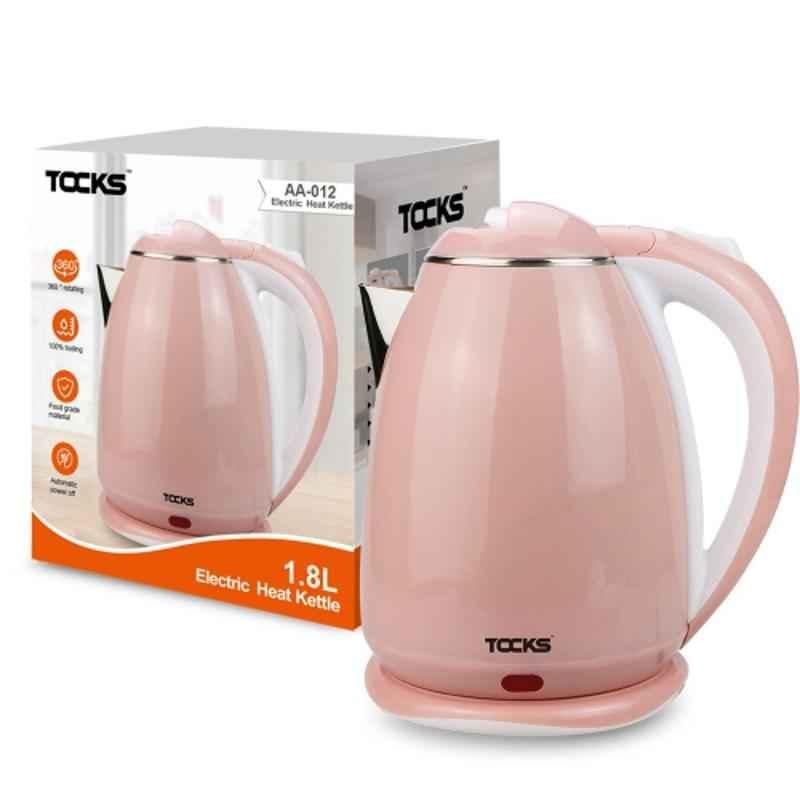 Tocks 1.8L 1500W Pink Electric Kettle, TK-AA-012