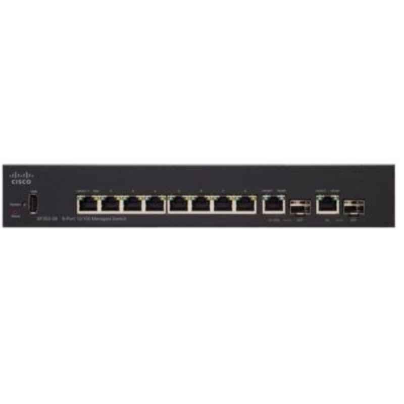 Cisco 220 Series 24 Ethernet Port 2xGbE Black Smart Network Switch, SF22024