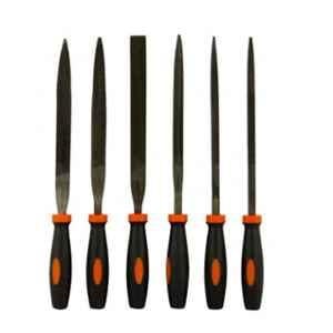 Black & Decker Black+Decker 6 Pcs 174mm Orange & Black Needle File Set, BDHT22148