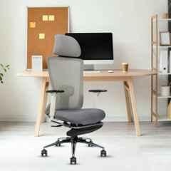 CELLBELL Ergoglide FT Mesh High Back Grey Ergonomic Office Chair with Lumbar Support & Height Adjustable