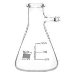ABGIL 100ml Borosilicate Glass Filtration Flask with Bolt Neck & Tubulation, ABG1546