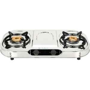 Faber Crystal 2 Burners Manual Stainless Steel Cooktop