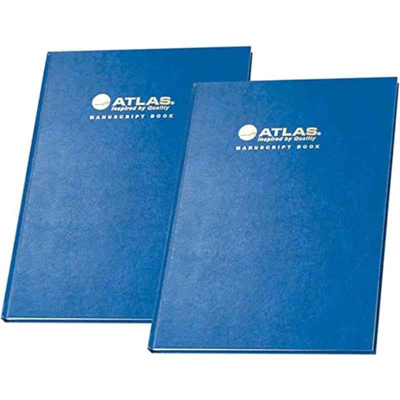 Atlas 70 GSM 144 Sheets A4 Blue Manuscript Book, AS-MBA437111