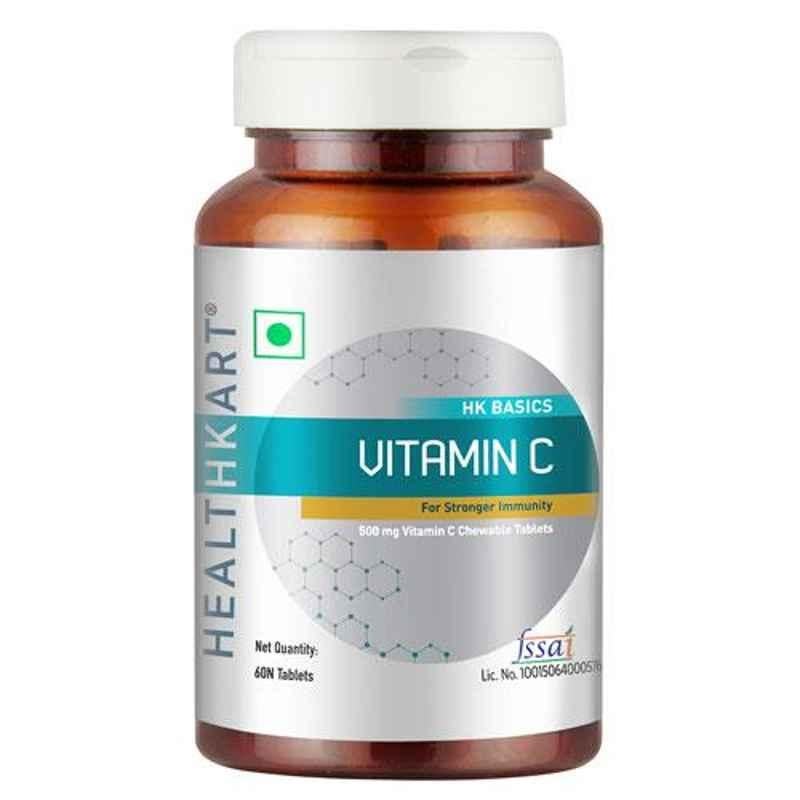 Healthkart 60 Pcs Orange Vitamin-C Capsules, HNUT15379-01