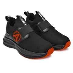 Ambrick 51RD Mesh Black & Red Steel Toe Industrial Safety Shoes with Air Mix Sole for Men, Size: 8