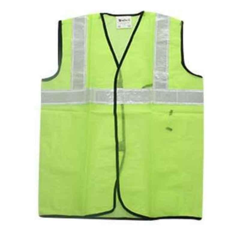 Olympia Green 60 GSM Net Type Safety Jacket, SUN-60
