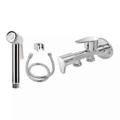 Fastgear Stainless Steel Silver Chrome Finish Health Faucet Set, FG2340