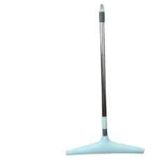 DeoDap 12 inch Rubber Telescopic Bathroom Wiper with Stainless Steel Handle (Pack of 2)