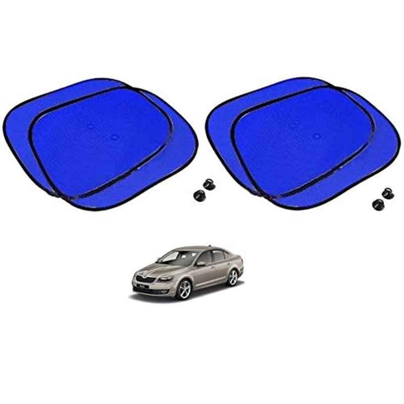 Kozdiko 4 Pcs Blue Chipkoo Car Window Sunshade Curtain Set for Skoda Octavia 2013-Present, koz_82869