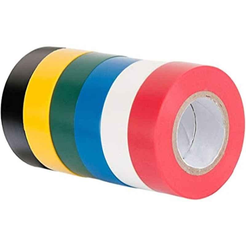 6 Pcs 3/5 inch 49ft PVC Insulating Wire Tape Set