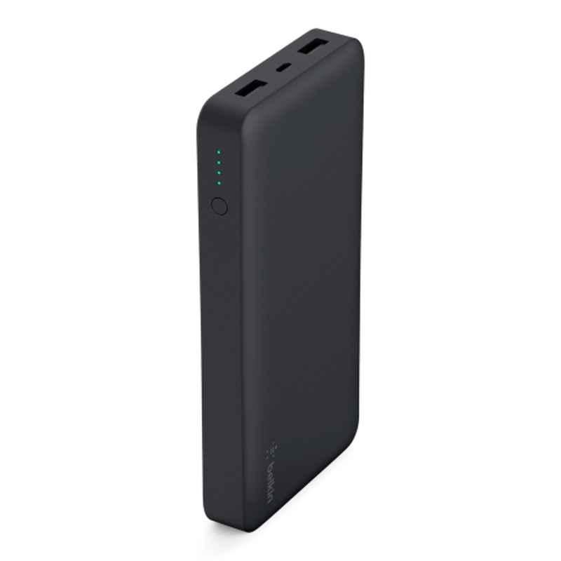Belkin 15000mAh Black Portable Pocket Power Bank, F7U021BTBLK