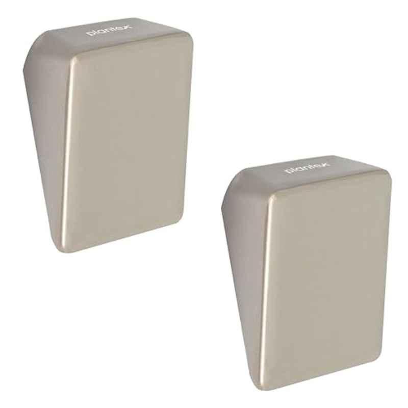 Plantex Knobs for Drawers/Square Drawer Knobs for Cabinets/Pull-Push Knobs for Kitchen/Bedroom Drawer (Pack of 2) SH-331, Satin White
