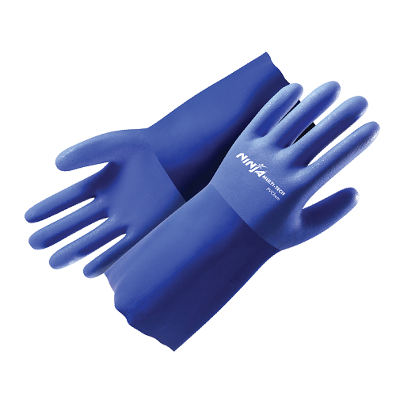 Ninja Multi-Tech PVChem PVC Coated Glove with Elastic Yarn