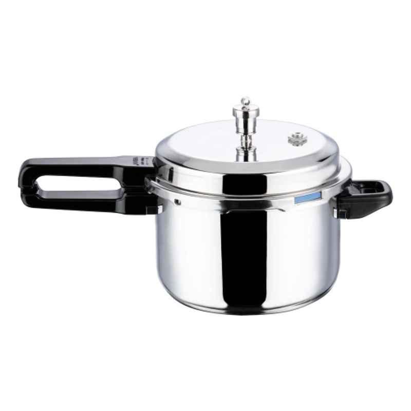 Vinod Platinum 7L Triply Stainless Steel Induction Friendly Pressure Cooker with Steam Plate, PTPC7
