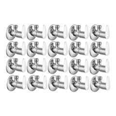 Fastgear Fusion Stainless Steel Silver Chrome Finish Angle Valve, FG074 (Pack of 20)