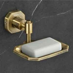 Plantex 304 Grade Stainless Steel Soap Holder for Bathroom/Soap Dish/Soap Stand for Kitchen Sink/Soap Case/Bathroom Accessories Nipron (Brass Antique)