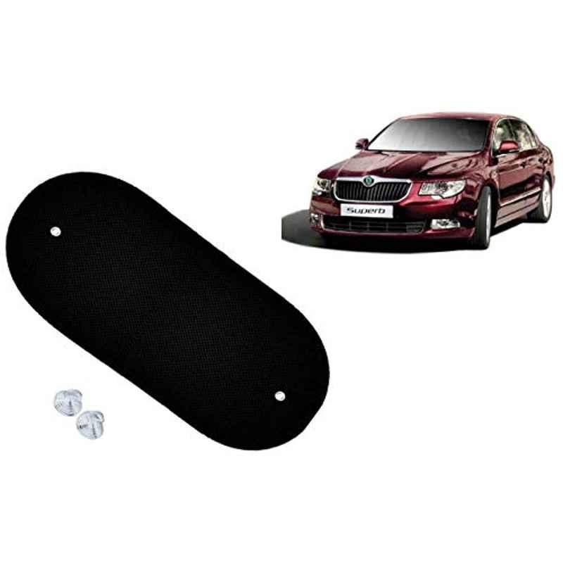Auto Pearl 4 Pcs PVC & Mesh Black Window Side Sun Shade Set for Skoda Superb, Chipkoo_BlkRear_Superb