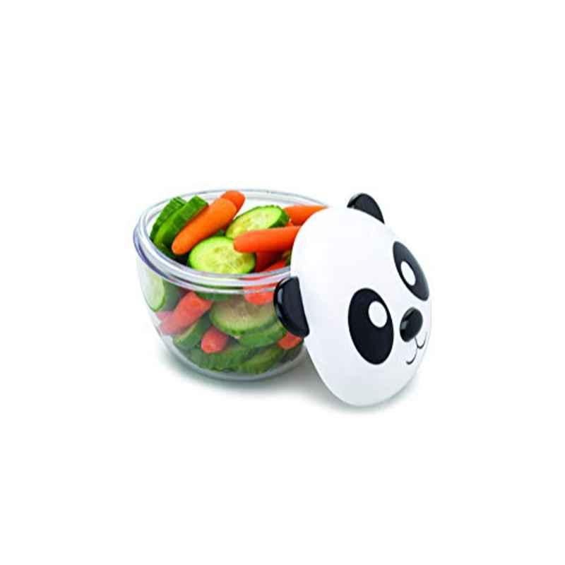 Melii 232ml Plastic Black Panda Snack Container Kids Lunch Box, 10100