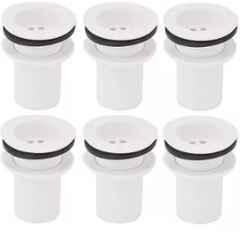 Senkiddpro PVC White Centerset Installation Full Threaded Waste Coupling (Pack of 6)