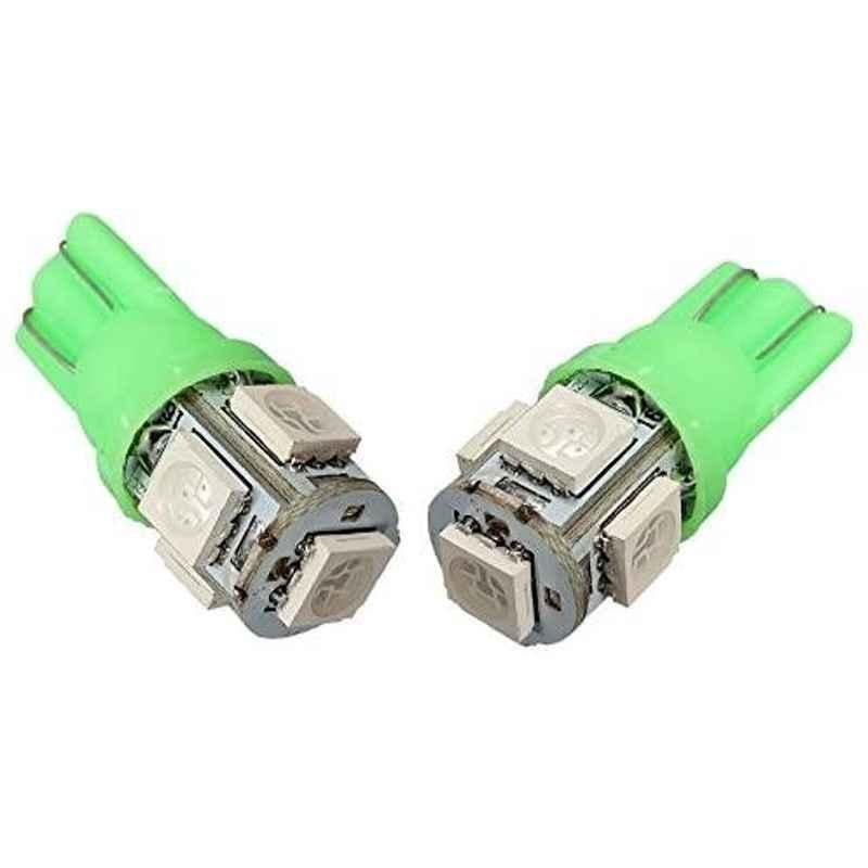 AOW 5 SMD (Green) LED Parking Bulb Pilot Light/License Plate car Lights for Chevrolet Tavera (PAIR/DC-12V)