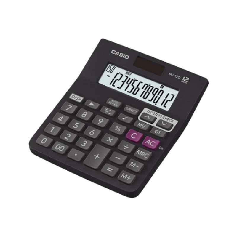 Casio MJ-12D-Bk Electronic Calculator