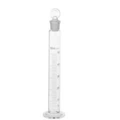ABGIL 25ml Borosilicate Glass Round Base Cylinder Graduated Single Metric Scale with Pour Out & Stopper, ABG1209