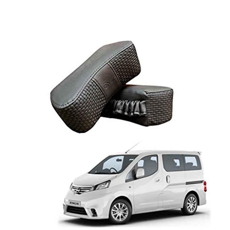Kozdiko 2 Pcs Memory Foam Grey Luxurious Neck Rest Cushion Pillow Set for Nissan Evalia