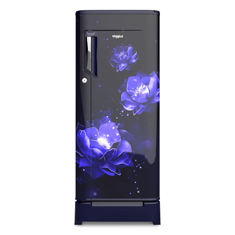 Whirpool Icemagic Powercool 200L Sapphire Abyss Single Door Refrigerator with Pedestal
