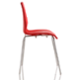 Wipro Pepper Steel Red Cafe Chair