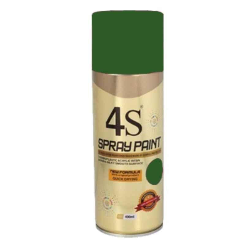 4S 400ml Green Leaves Aerosol Acrylic Spray Paint, 4S414 (Pack of 24)
