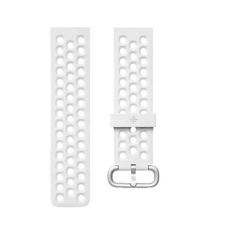 Fitbit Versa2 FB171S Small Silicone Black Sport Band for Watch, FB171SBBKS