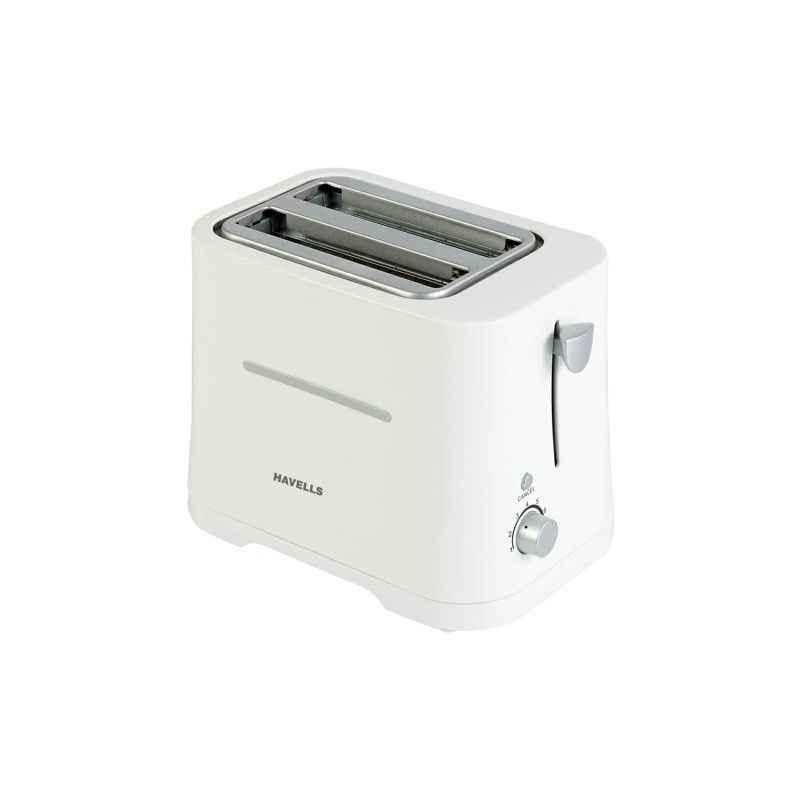 Havells Crisp 700W White 2 Slice Pop Up Toaster, GHCPTASW070