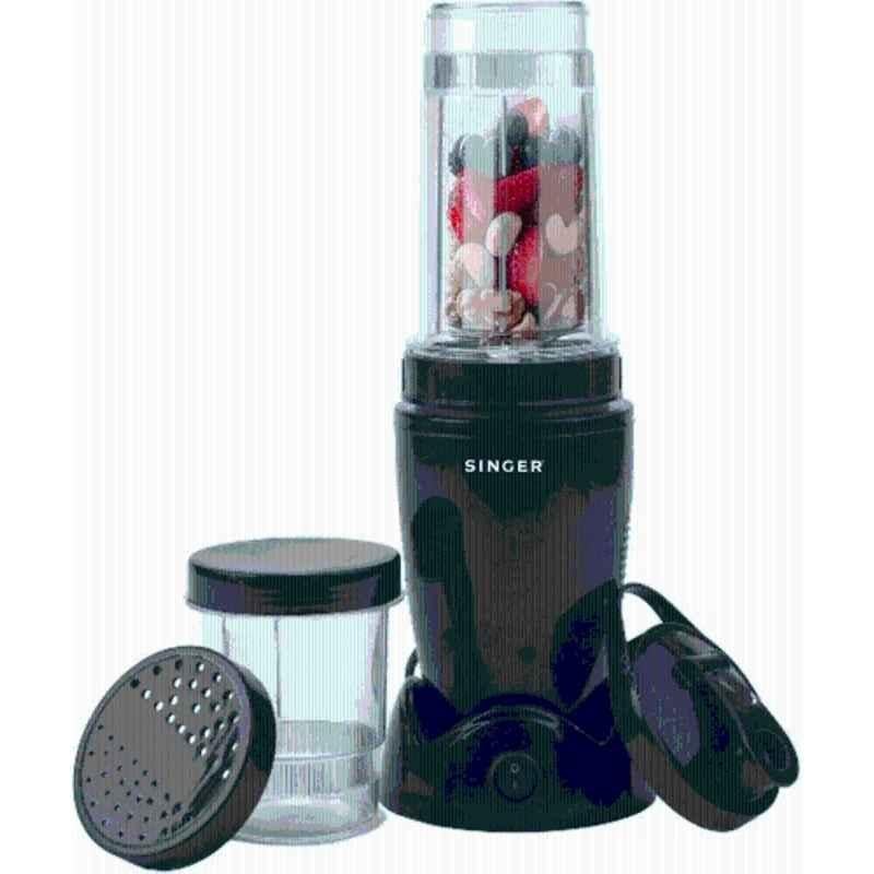 Singer Nutricool 500W Black Juicer Mixer Grinder with 2 Jars