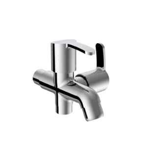 RN Vivo Chrome Brass 2 Way Bathroom Tap with Wall Flange, RNVIB20016