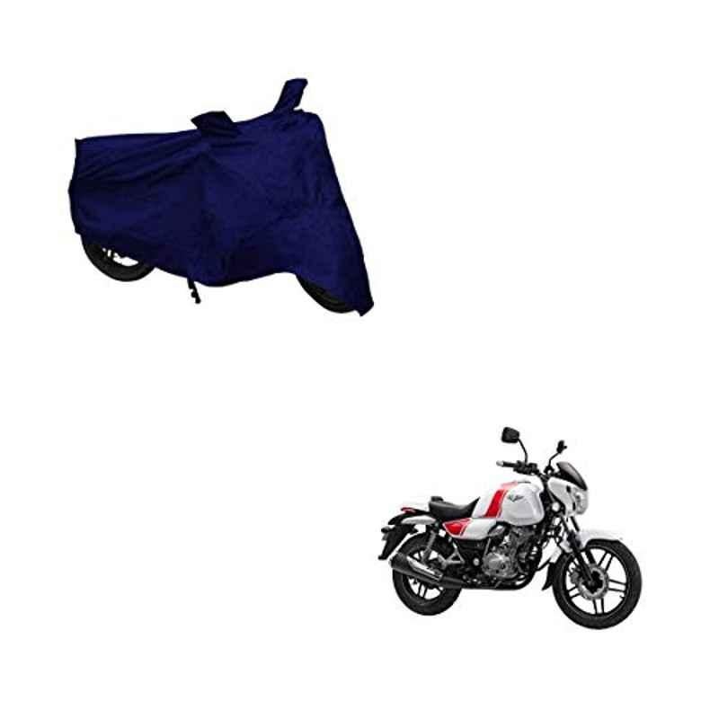 Kozdiko Polyester Matty Blue Dust & Waterproof Bike Body Cover with Mirror Pocket for Bajaj Bajaj V