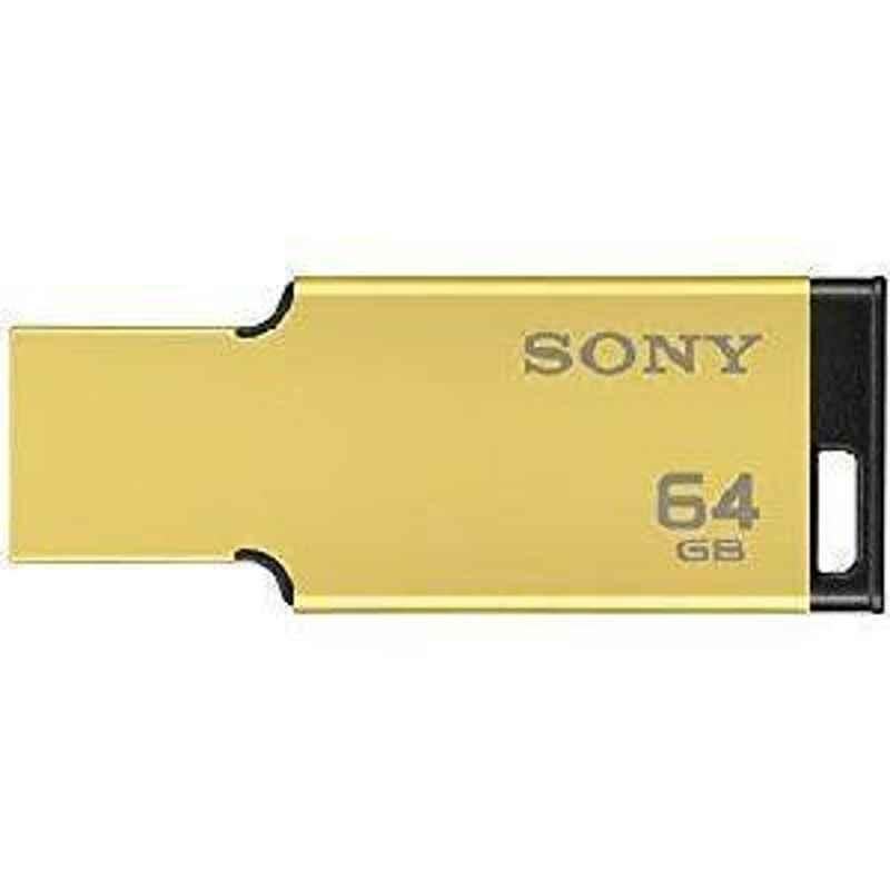 Sony Pendrive Tiny Metal Gold 64Gb Usm64Mx3 Usb 3.1