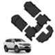 GFX GLLM-025 4 Pcs TVP Black All Weather Car Floor Mat Set for Ford Endeavour