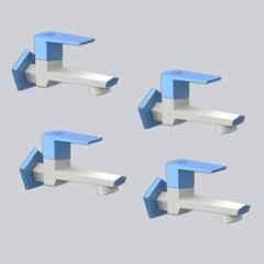 RN G20 15mm PTMT White & Blue Foam Flow Long Body Bib Cock with Flange (Pack of 4)