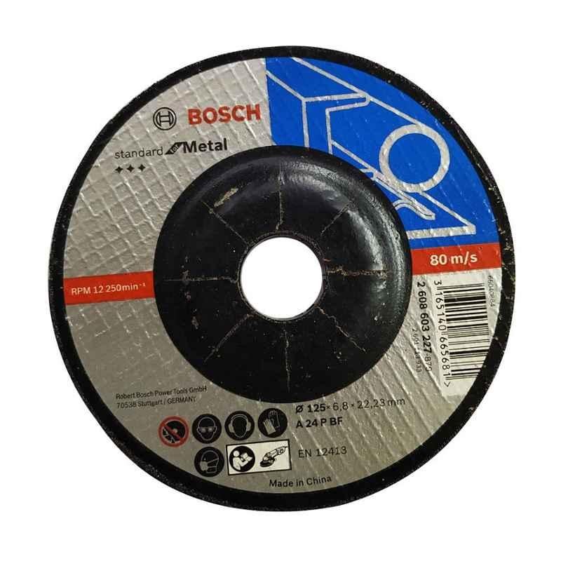 Bosch Grinding Wheel, Size: 125x6.8x22.23 mm, 2608603227 (Pack of 20)
