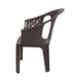 Supreme Grand Globus 120kg Plastic Brown Matte Finish Premium Chair with Arm